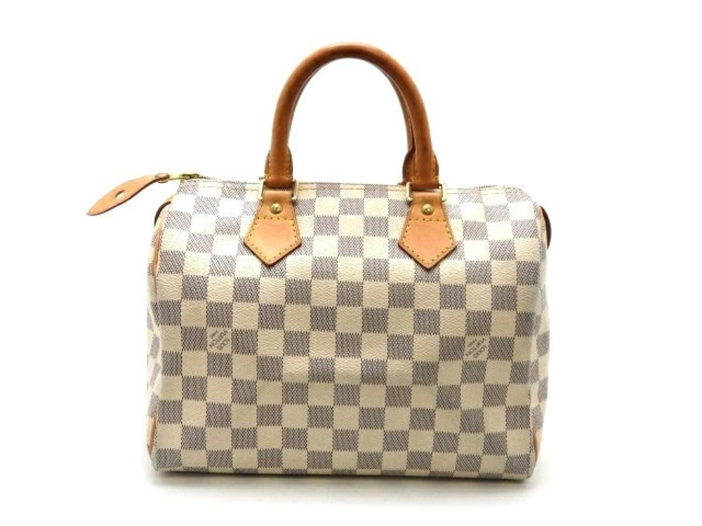 LOUIS VUITTON Speedy Bag Azur White